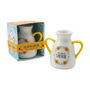 Ceramic Twin Handled Sunshine Floral Bud Vase Gift Box, thumbnail 2 of 4