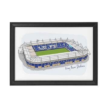 Personalised Leicester City Stadium Print, 4 of 6