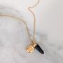 The En Pointe Duo Black Tourmaline Necklace, thumbnail 3 of 8
