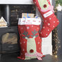 Personalised Snowflake Reindeer Christmas Stocking And Sack, thumbnail 1 of 2