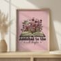 Addicted To The Next Chapter, Book Lover Gift, Book Art Print, thumbnail 2 of 4