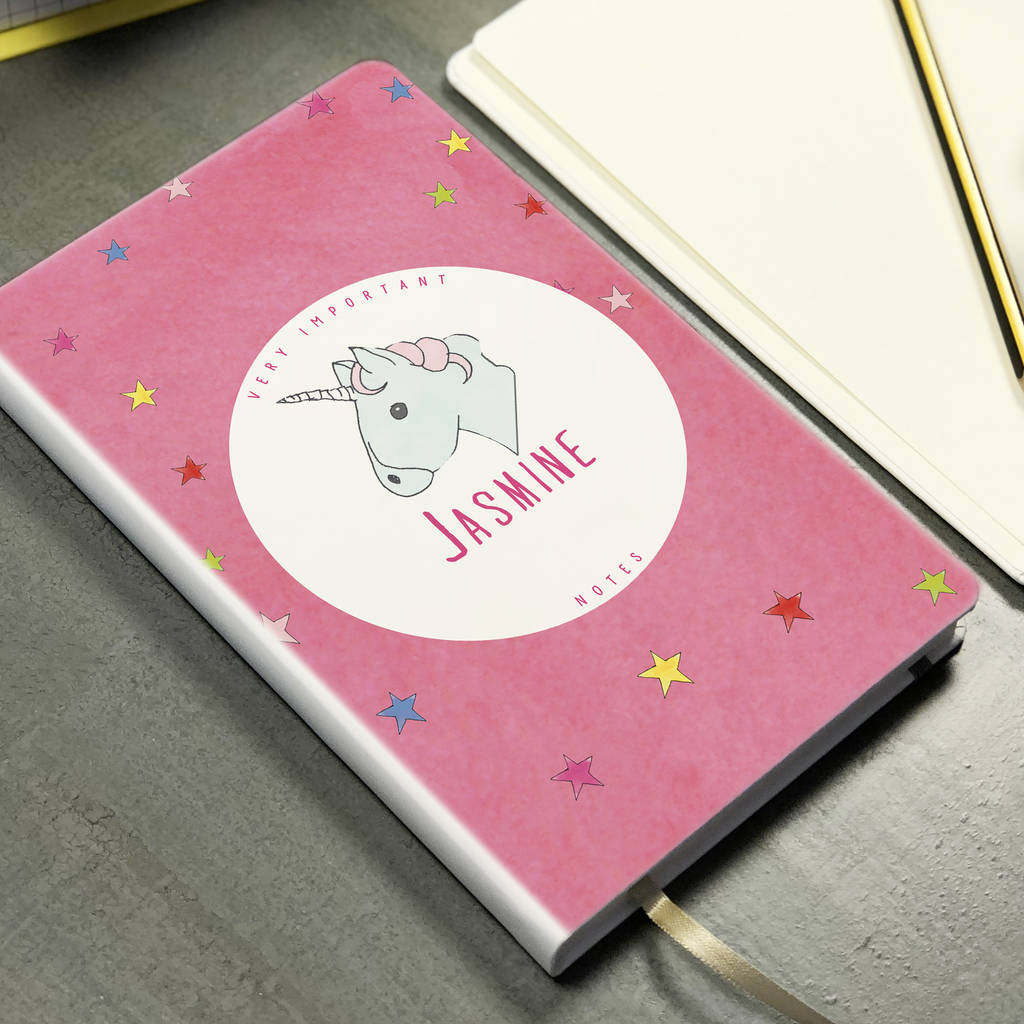 Personalised Unicorn Notebook By This Is Nessie