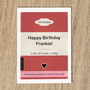 Personalised Birthday Card For Him Paperback Book Cover, thumbnail 4 of 7