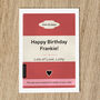 Personalised Birthday Card For Him Paperback Book Cover, thumbnail 5 of 7