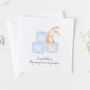 New Baby Card For Boys, Christening Card Boys ..V2a12, thumbnail 1 of 6