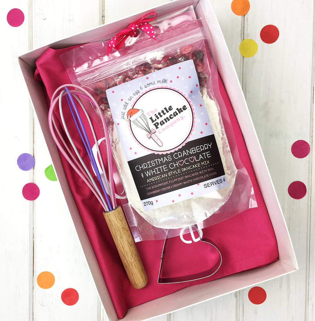 Christmas Pancake Mix Gift SetApronWhiskCutter By The Little Pancake