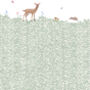 Fawn And Doe Floral Wallpaper, thumbnail 2 of 3