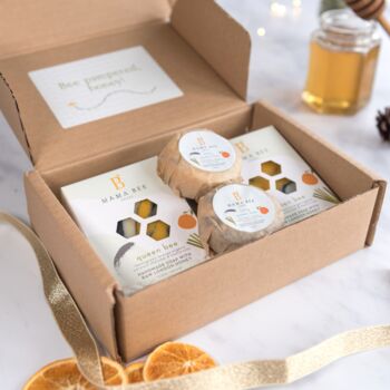 'Bee Pampered, Honey!' Christmas Soap Gift Set, 4 of 6