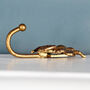 White Or Gold Tone Metal Bee Wall Hook, thumbnail 4 of 5