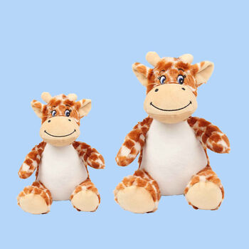 Personalised Giraffe Cuddly Soft Toy For Children, 6 of 7