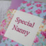 Special Nanny Cushion Rose And Grey, thumbnail 3 of 3