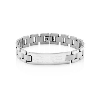 Personalised Mens Engraved Script Bracelet, 3 of 8