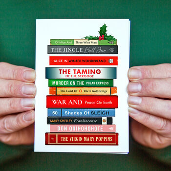 Funny Book Puns Christmas Card, 5 of 5