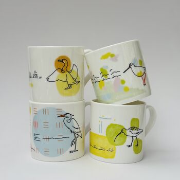 Red Shank Song Bone China Mug, 4 of 4