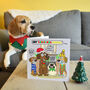 Funny Christmas Cheese Dogs Card, thumbnail 3 of 3