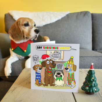 Funny Christmas Cheese Dogs Card, 3 of 3