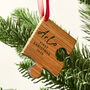 Personalised Wooden Baby First Christmas Decoration, thumbnail 4 of 5