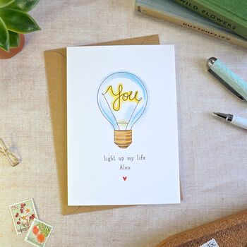 'You Light Up My Life' Love Card, 3 of 5