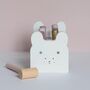 Personalised Wooden Pink Bunny Hammer Bench Toy, thumbnail 9 of 12