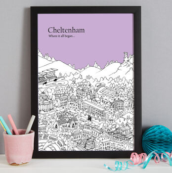 Personalised Cheltenham Print, 5 of 8