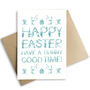 Cute Bunny Easter Card, thumbnail 1 of 3