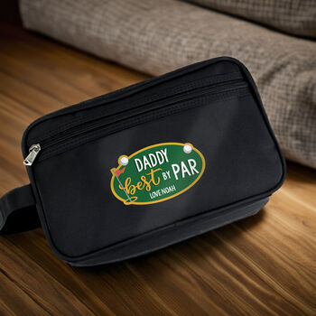 Personalised Best By Par Wash Bag, 2 of 4