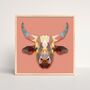 Geometric Taurus – Premium Small Framed Paint By Numbers Kit | Modern Creative Gift Made In Europe, thumbnail 4 of 4