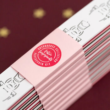 Kids Fingerprint Nutcracker Christmas Paperchain Kit, 6 of 9