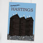 Hastings Net Huts Postcard, thumbnail 1 of 2