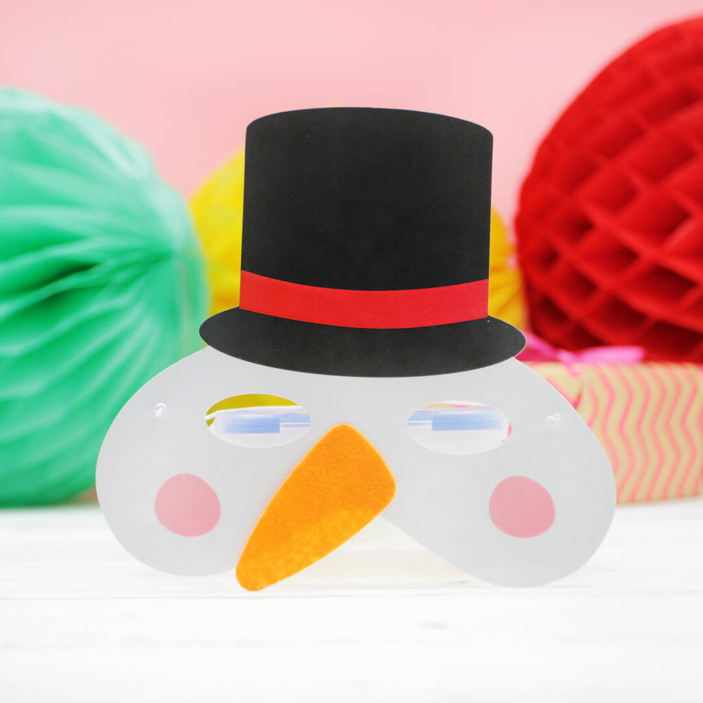 Make Your Own Christmas Masks Kit By Postbox Party