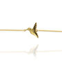 Personalised 9ct Gold Hummingbird Bracelet, thumbnail 3 of 11