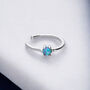 Sterling Silver Blue Opal Ear Cuff, thumbnail 5 of 8