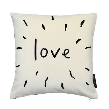 'Love' Velvet Cushion, 2 of 3