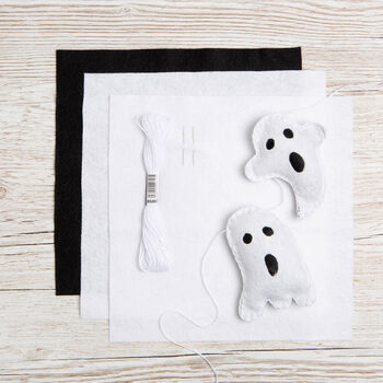 Ghost Party Halloween Bunting Felt Craft Kit, 4 of 5