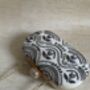 White Handcrafted Oval Clutch Bag, thumbnail 9 of 10