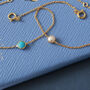 18ct Gold Vermeil Birthstone Gemstone Chain Bracelet, thumbnail 6 of 10