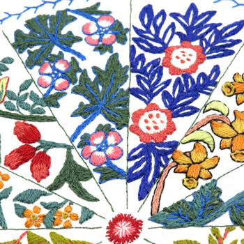 A Year Inspired By William Morris Hand Embroidery Kit, 4 of 12