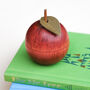 Personalised Secret Message Wooden Apple For Teacher, thumbnail 2 of 3