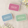 Personalised Thank You Teacher Gift Tins Pastel Edit, thumbnail 3 of 6