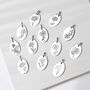 Sterling Silver October Birth Flower Necklace, thumbnail 7 of 8