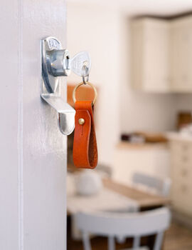 Personalised Leather Looped Key Ring, 6 of 6