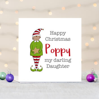 Daughter Personalised Christmas Card, 4 of 5