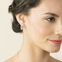 Aphrodite Rhodium, Gold Or Rose Gold Plated Earrings, thumbnail 6 of 11