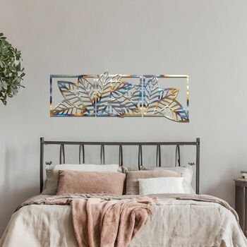 Modern Metal Leaf Set Wall Hanging Decor Gift For Home, 4 of 10