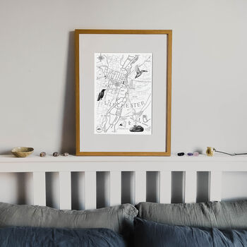 Personalised Winchester Illustrated Map, 4 of 7