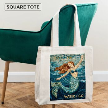 Wild Swimming Themed Tote Bag, 3 of 5
