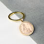1936 90th Birthday Half Penny Coin Keyring, thumbnail 2 of 5