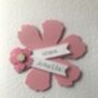 Personalised Mothers Day Pink Flower Card, thumbnail 7 of 9