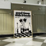 Music Print | Good Times With Friends | Wall Art | Wine And Vinyl Poster, thumbnail 3 of 8