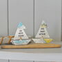 Personalised Mini Driftwood Sailboats, thumbnail 7 of 7
